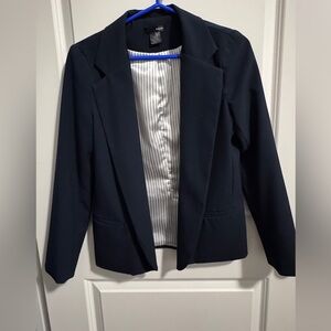 Aqua Navy Blazer Suit Jacket. Size Small